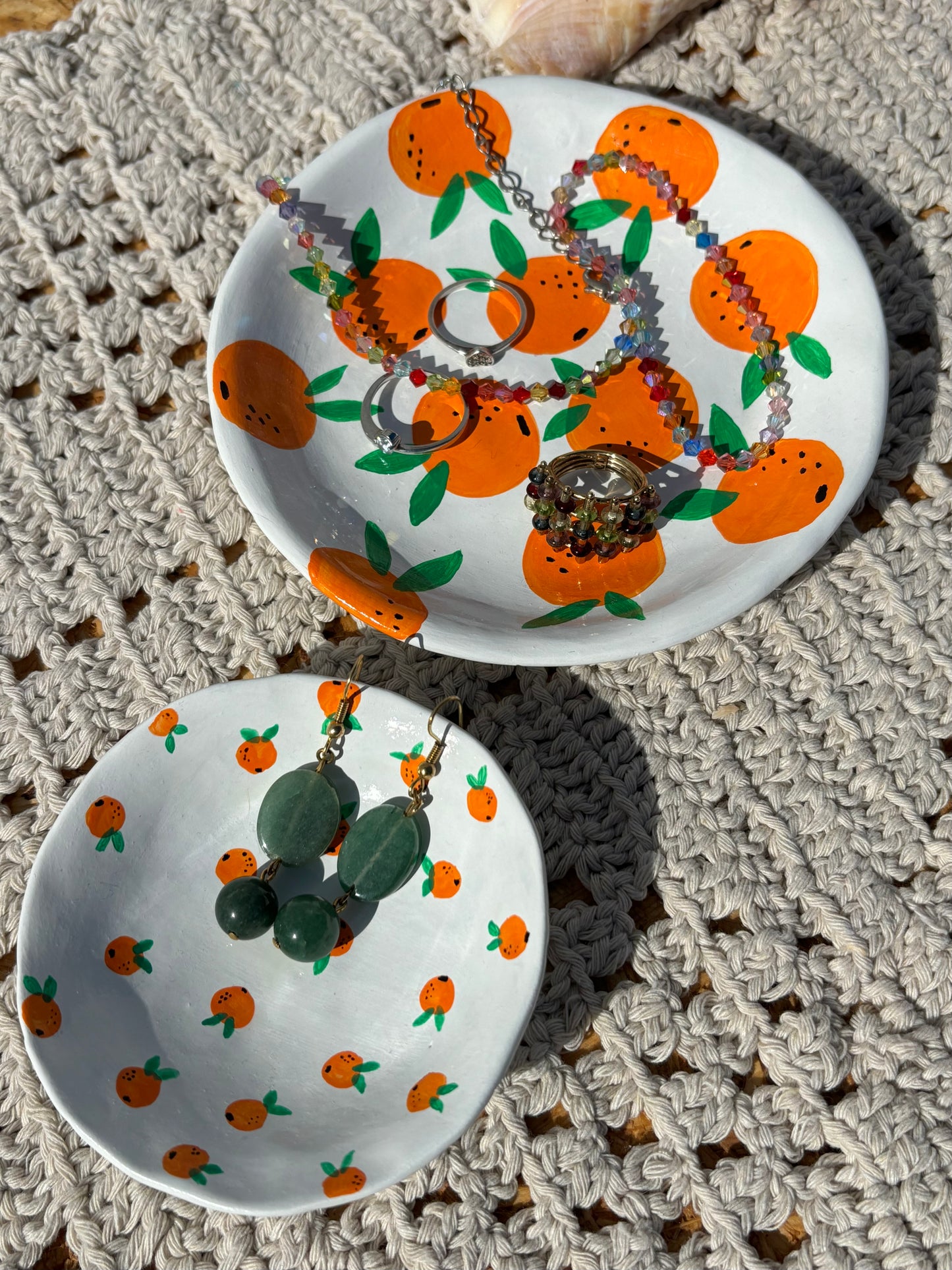 Dois pratinhos Laranja