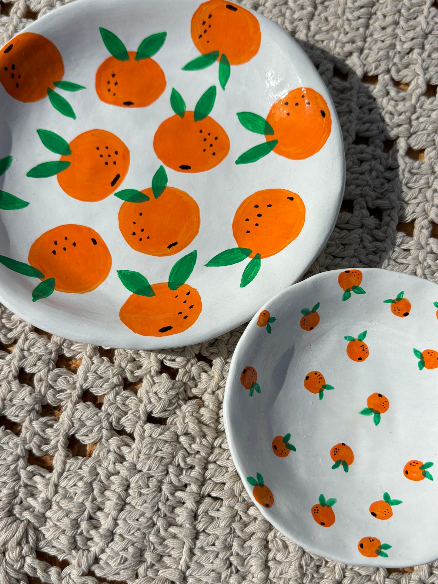 Dois pratinhos Laranja